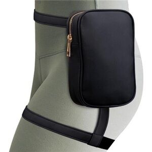 Womens Drop Leg Bag with Leg Strap Leather Thigh Bag